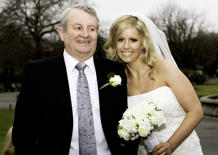 bride and father of the bride